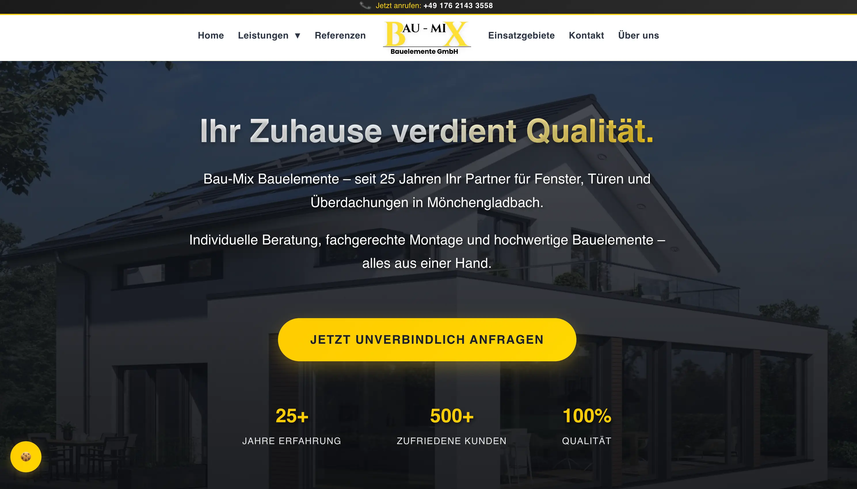 Baumix Bauelemente Website